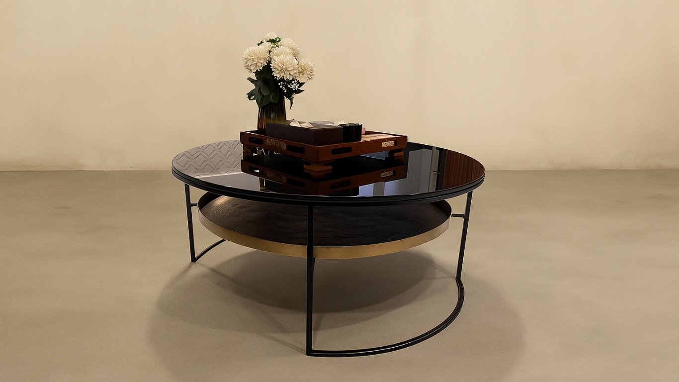 Cinder coffee table